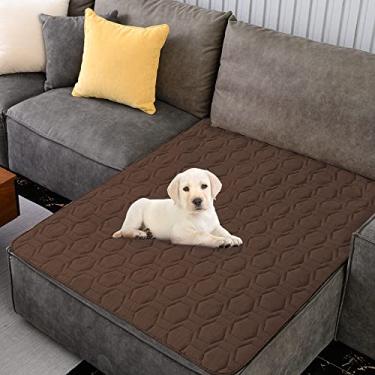 Imagem de Tcksstex Capa de cama de cachorro impermeável e antiderrapante e cobertor para animais de estimação, tapete de cama para sofá, protetor de colchão para incontinência de carro, capa de sofá para a