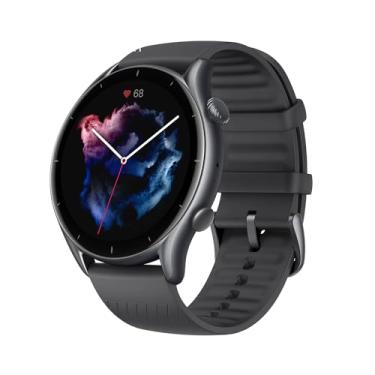 Imagem de Novo amazfit gtr 3 GTR-3 gtr3 smartwatch 1.39 "amoled display alexa built-in gps monitoramento de saúde relógio inteligente para android ios (Black)