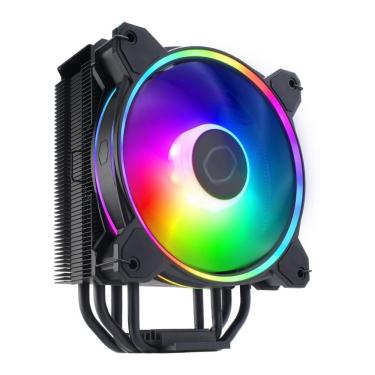 Imagem de Air Cooler P/Processador Cooler Master Hyper 212 Halo 120MM p/ intel/amd rgb Preto - RR-S4KK-20PA-R1