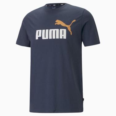 Imagem de Camiseta Puma Ess + 2 Col Logo Tee - Azul - Tam M-Unissex