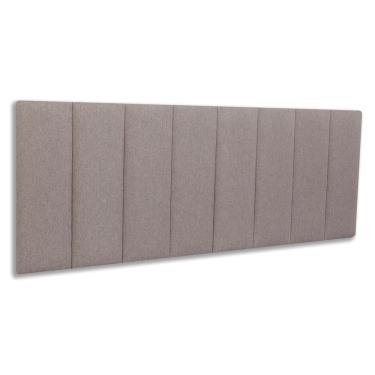 Imagem de Cabeceira Queen Estofada  Kit 8 Placas  Reta - Linho Castor