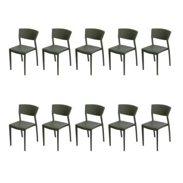 Imagem de Conjunto 10 Cadeiras Oui Im In Home Verde Alecrim
