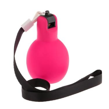 Imagem de Milageto Assobios de mão, apitos de sobrevivência, com colhedores, apitos esportivos, apitos de treinador para acampamento, futebol, professores ao ar livre, Rosa vermelha