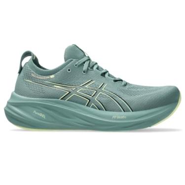 Imagem de ASICS Tênis de corrida masculino Gel-Nimbus 26, Celadon/Light Celadon, 41
