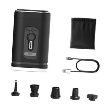 Imagem de menolana Bomba de ar elétrica para barraca, luz para inflar e desinflar, mini bomba para flutuadores gigantes de piscina, camas de ar, bola de exercício,