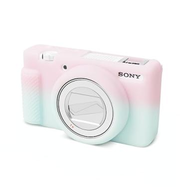 Imagem de Rieibi Capa Protetora de Silicone Macio para Câmera Vlog Sony ZV1F/ZV-1M2/ZV-1 Mark II, Capa Leve ZV1F - Gradiente
