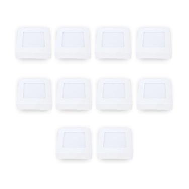 Imagem de Painel Led Avant Quadrado Sobrepor 6W 6500k Branco 10 Und