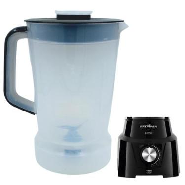 Imagem de Copo Jarra Liquidificador Britania B1000 Preto Copo Forte - Mebrasi