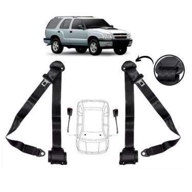 Imagem de Par de Cintos de Segurança 3 pontos Blazer+ Par de Fechos - HCML, Pret