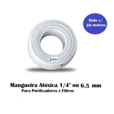 Imagem de 30 Metros Mangueira Atóxica Branca 1/4 Purificador Bebedouro - Planeta
