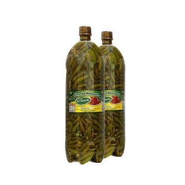 Imagem de Kit 02 Pimentas Malagueta Pet Novo 2 Lts Verde Ki-Pimenta