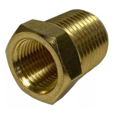 Imagem de Bucha Redução Lubefer 1/2 Macho x 3/8 Fêmea Aço