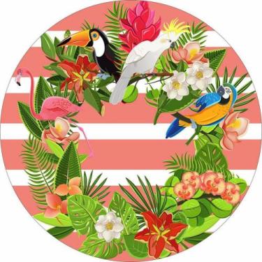 Imagem de Painel Redondo 3D Sublimado Tropical Frd-2604 - Felicitá