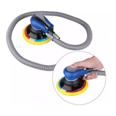 Imagem de Lixadeira Pneumática Orbital Aspirada 6 Hookit Rokit Roquite - Nakasak