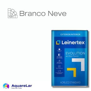 Imagem de Evolution Acrílico Leinertex Fosco 18L, BRANCO NEVE