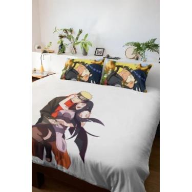 Imagem de Lençol Casal Naruto E Hinata Anime Mangá Otaku - Art Personalize