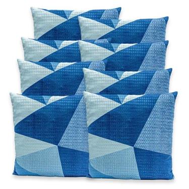 Imagem de Kit 8 Capas de Almofadas Estampadas PIQUET Favinho 40x40 C/ Zíper Deco
