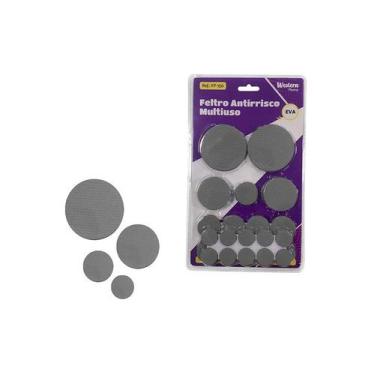 Imagem de Kit 50 Feltro Protetor Para Cadeira Anti Risco Anti Ruído - Western 