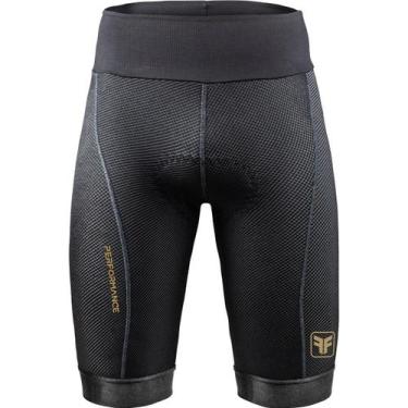 Imagem de Bermuda ciclismo masculina Free Force Performance Invert Gel, Preto, 3