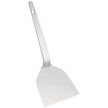 Imagem de TIKUSAN Espátula Okonomiyaki Espátula de aço inoxidável para churrasco feita no Japão (10,4 x 24,4 cm)