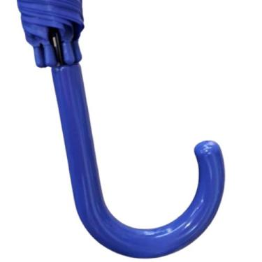 Imagem de Guarda-Chuva Transparente Com Borda Colorida Bengala Abertura Automáti