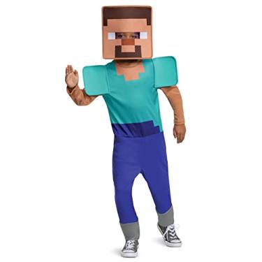 Imagem de Disguise Fantasia de Steve Sustentável, Fantasia Oficial de Minecraft, Tamanho Infantil (3T-4T)