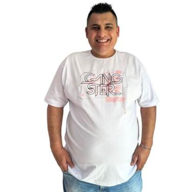 Imagem de Camiseta Masculina Gangster Moda Plus Size Tamanho Grande - ANJ MODAS,