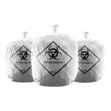 Imagem de Saco De Lixo Infectante 50 Litros Branco - HIGIPACK