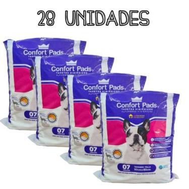 Imagem de Tapete Higienico Pet Confort 80x60 7un em atacado 4 pacotes - CONFORT 