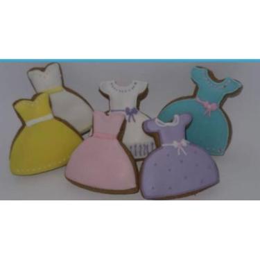 Imagem de Biscoito Decorado de Mel Vestido - Dona Maria Biscoiteria 