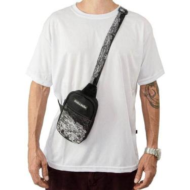 Imagem de Shoulder Bag Mini Bolsa Lateral Favela Pega a Visão, Único, Preto