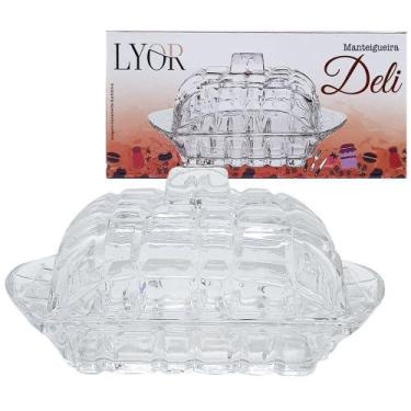 Imagem de Manteigueira de Cristal Tampa Transparente Retangular 16,9cm - DAP