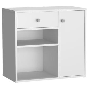 Imagem de Armario Multiuso 1 Porta e 1 Gaveta B39 Branco NOVAM - Nova Mobile,  B