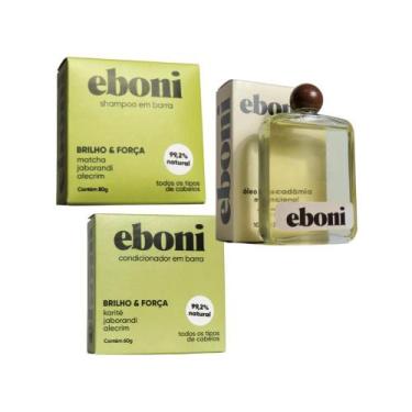 Imagem de Kit Shampoo 80g e Condicionador 60g Sólidos Todos Cabelos e Óleo de Ma