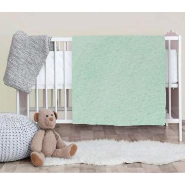 Imagem de Manta cobertor bebe Confort microfibra Verde Claro  90 x 110 cm - 100%