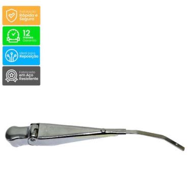 Imagem de Haste Braço Limpador Para-brisa Vw: Fusca 76/96 CROMADO - Direito/Esqu
