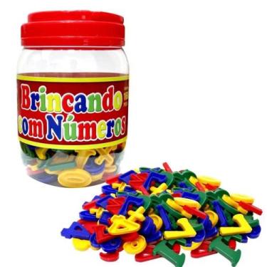 Imagem de Brinquedo Infantil Didático Educativo 168pçs Números Oferta - Pais e F