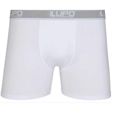 Imagem de Cueca Adulto Boxer Algodão Com Elastano 784-024 Lupo, G, Branco