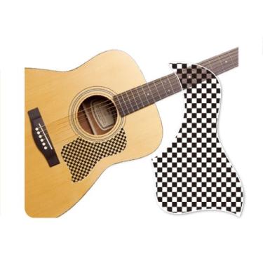 Imagem de Healingshield Escudo Premium para Guitarra Acústica Estilo Xadrez Xadrez - A