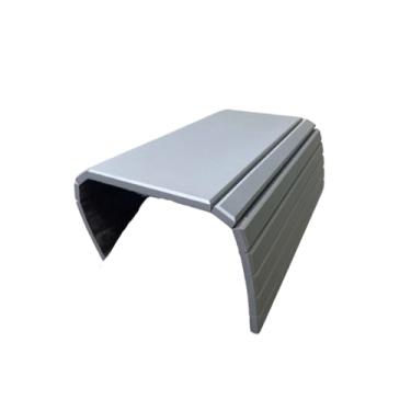 Imagem de Esteira Bandeja Suporte Reta Flexível Para Braço Sofá Cinza