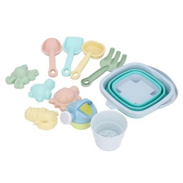 Imagem de Conjunto de Brinquedos de Praia para Crianças, 11 Peças de Brinquedos de Areia Com Balde e Pás, Brinquedos Interativos de Areia para Crianças para Atividades de Verão de Festa na