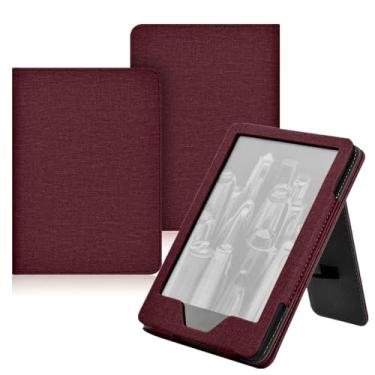Imagem de GUKSRASO Capa com Suporte para Kindle Oasis 9ª/10ª 2017/2019 - Capa de pu DuráVel com Auto Sleep Wake, Slot para CartãO, Recurso de AlçA de MãO