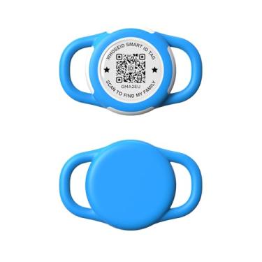 Imagem de Suporte para Airtag QR Code, escaneie o código QR, envie e-mail de alerta de localização GPS, proteção total IPX8 à prova d'água, capa antiperda de ar, acessórios de airtag para cães, gatos, coleira,