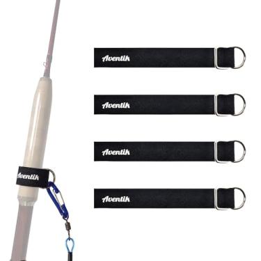 Imagem de Aventik Tiras de vara de pesca, coleira de remo de caiaque, acessórios de pesca de prancha de remo para pesca, varas, alicates, passeios de barco, remos, caiaque