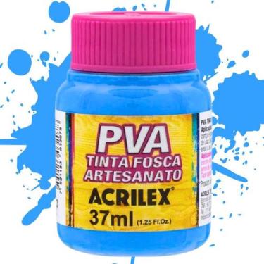 Imagem de Tinta PVA Fosca para Artesanato Acrilex Cores Frias 37ml - 03240
