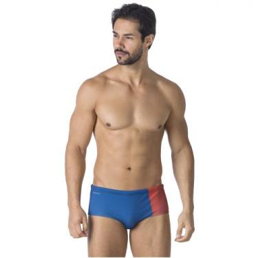 Imagem de Sunga elite azul e marsala kauna swim, G