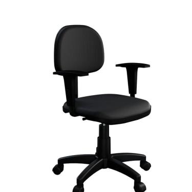 Imagem de Cadeira Giratória Internauta com Braço Preto