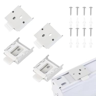 Imagem de YCUHEN Peças de reposição Coolaroo – Estores montados na parte externa, acessório de suporte de varão de cortina, peças de reposição de persianas verticais, suportes de veado e mini suportes de