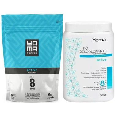 Imagem de Kit Yamá Pó Descolorante Active 300g e Refil 300g