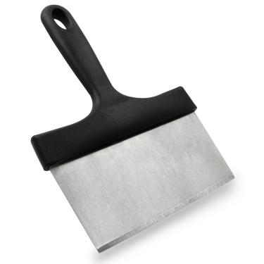 Imagem de Moicstiy Raspador de grelha de aço inoxidável com cabo de plástico raspador de alimentos resistente ferramenta de cozinha para churrasco ao ar livre acessórios de chapa Blackstone